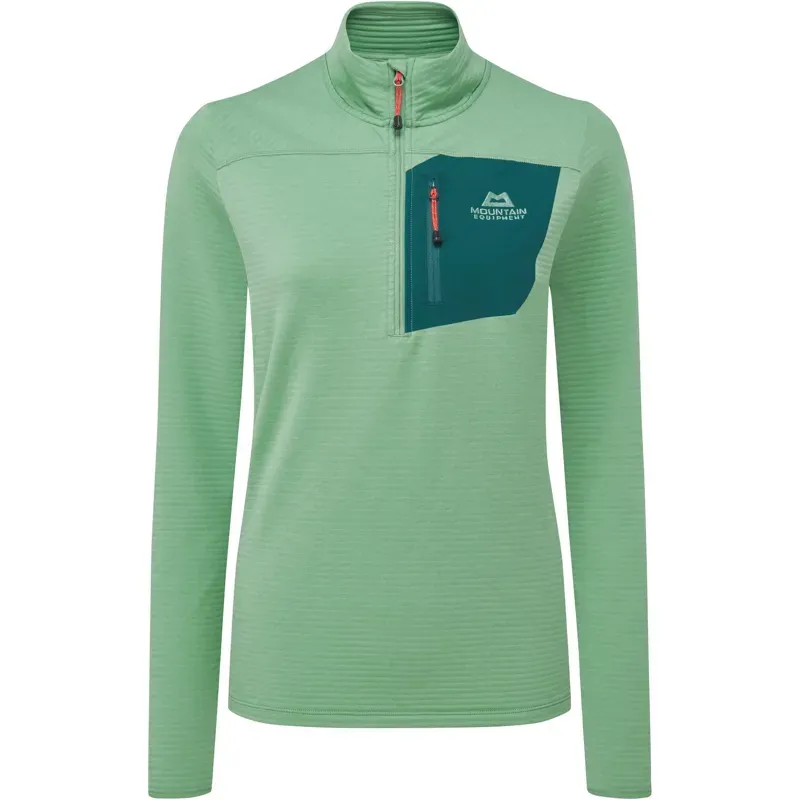 Mountain Equipment Womens Lumiko Zip-T Fleece - Lichen Green-D Teal