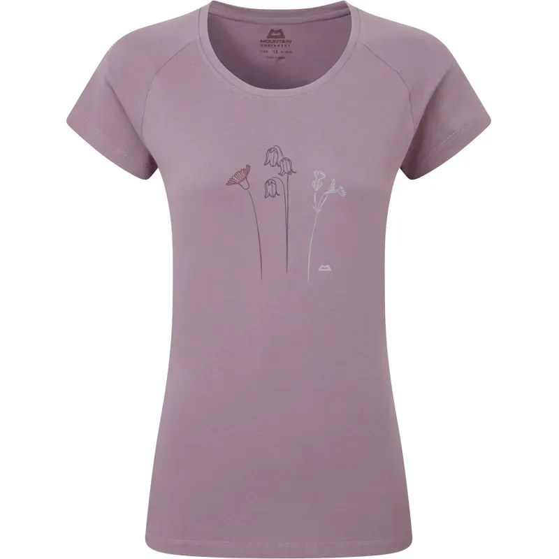 Mountain Equipment Womens Mountain Flower Tee - Allium