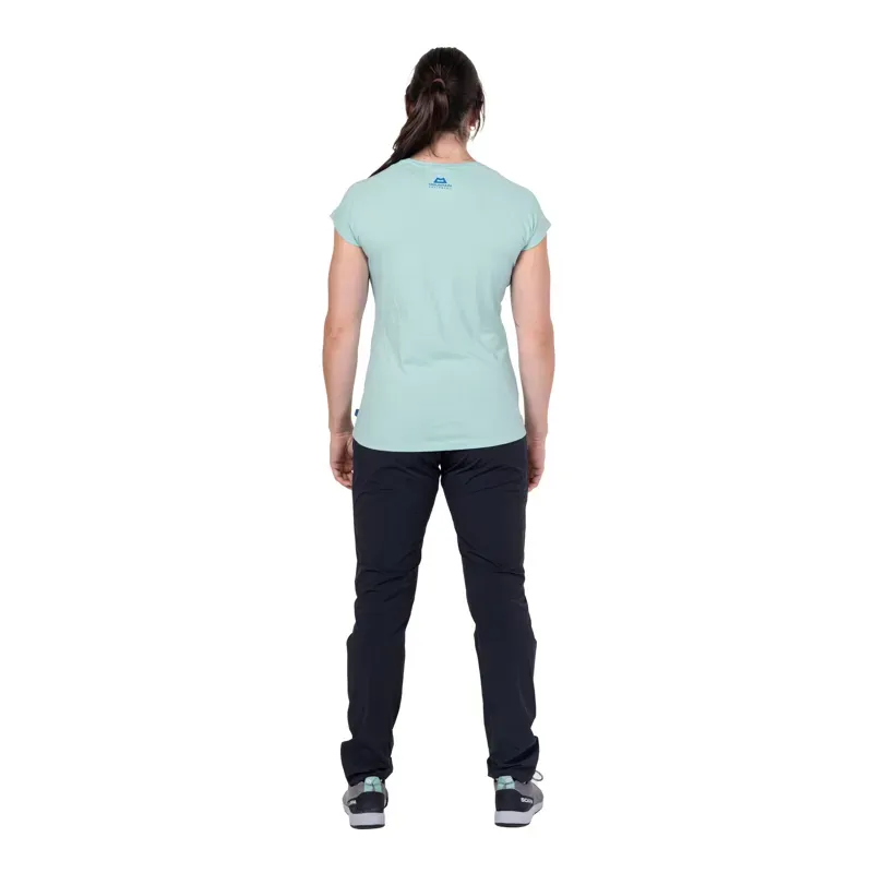 Mountain Equipment Womens Mountain Flower Tee - Aqua-2