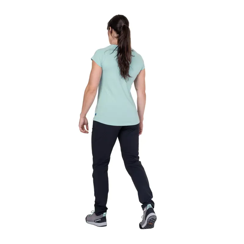 Mountain Equipment Womens Mountain Flower Tee - Aqua-5