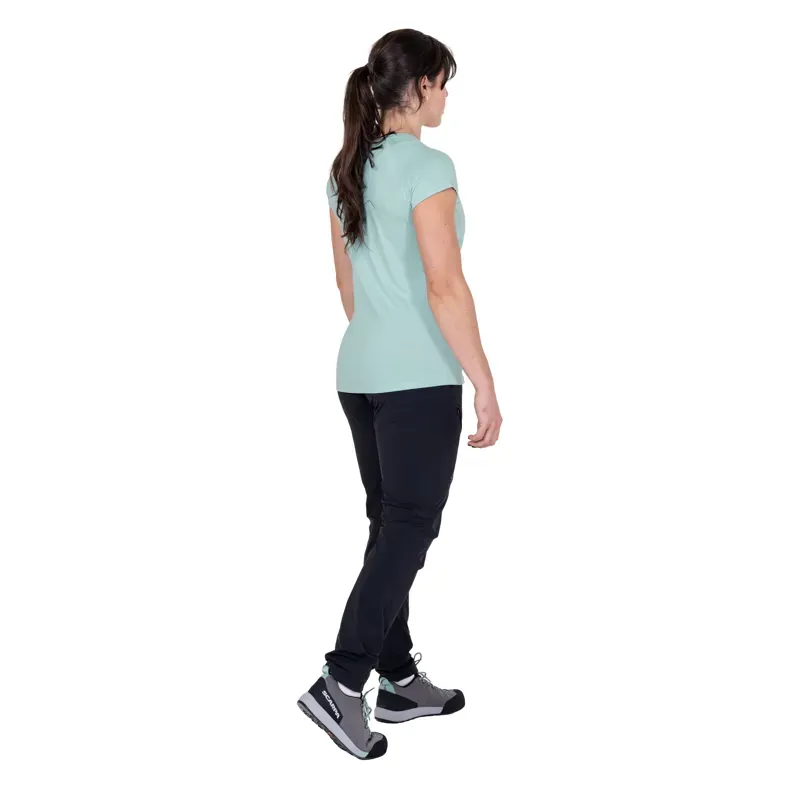 Mountain Equipment Womens Mountain Flower Tee - Aqua-6