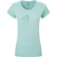 Mountain Equipment Womens Mountain Flower Tee - Aqua