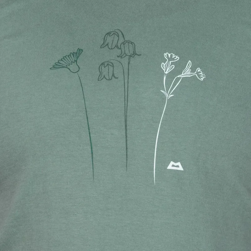 Mountain Equipment Womens Mountain Flower Tee - Sage-1