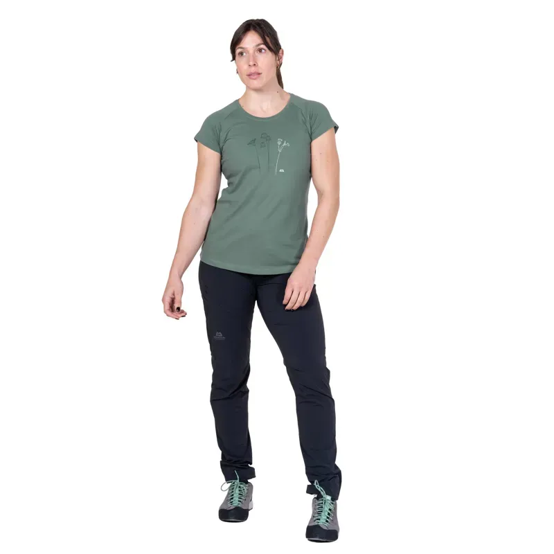 Mountain Equipment Womens Mountain Flower Tee - Sage-8