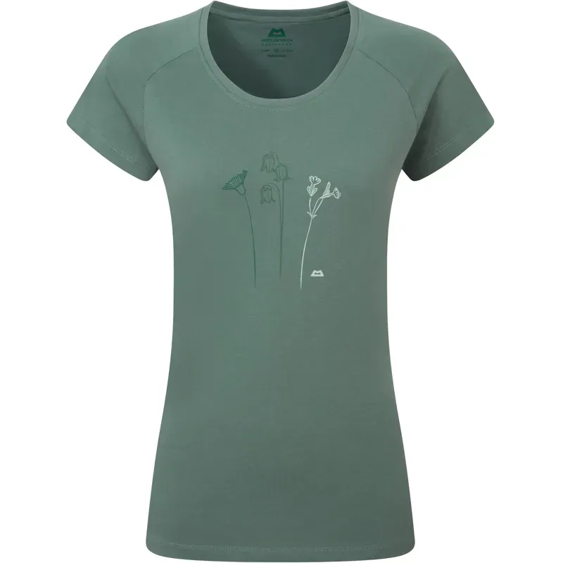 Mountain Equipment Womens Mountain Flower Tee - Sage
