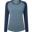 Mountain Equipment Womens Redline Long Sleeved Tee - Bluefin Stripe-Denim