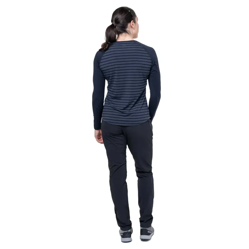 Mountain Equipment Womens Redline Long Sleeved Tee - Cosmos Stripe-Cosmos-4