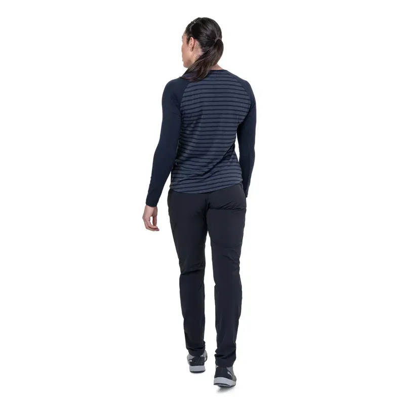 Mountain Equipment Womens Redline Long Sleeved Tee - Cosmos Stripe-Cosmos-5