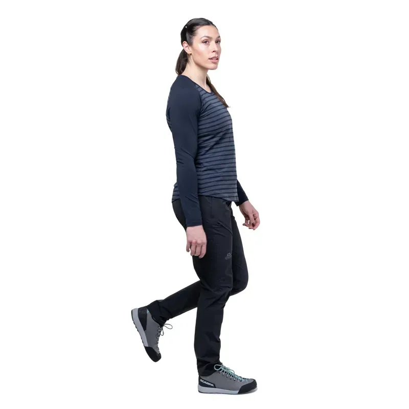 Mountain Equipment Womens Redline Long Sleeved Tee - Cosmos Stripe-Cosmos-6