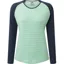 Mountain Equipment Womens Redline Long Sleeved Tee - Lichen Stripe-Cosmos