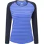 Mountain Equipment Womens Redline Long Sleeved Tee - Vivid Stripe-Cosmos