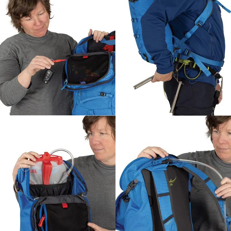Osprey Mutant 22 Climbing Pack - Blue Flame-9