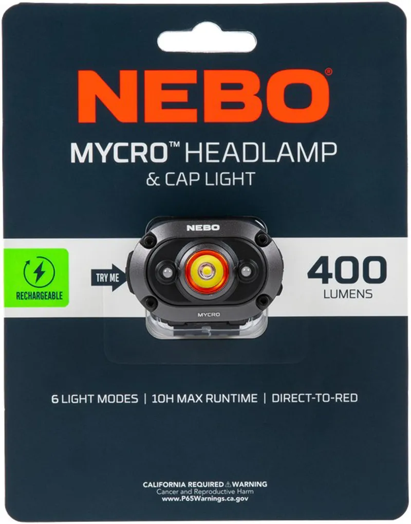 NEBO Mycro 400 Headlamp and Cap Light-2