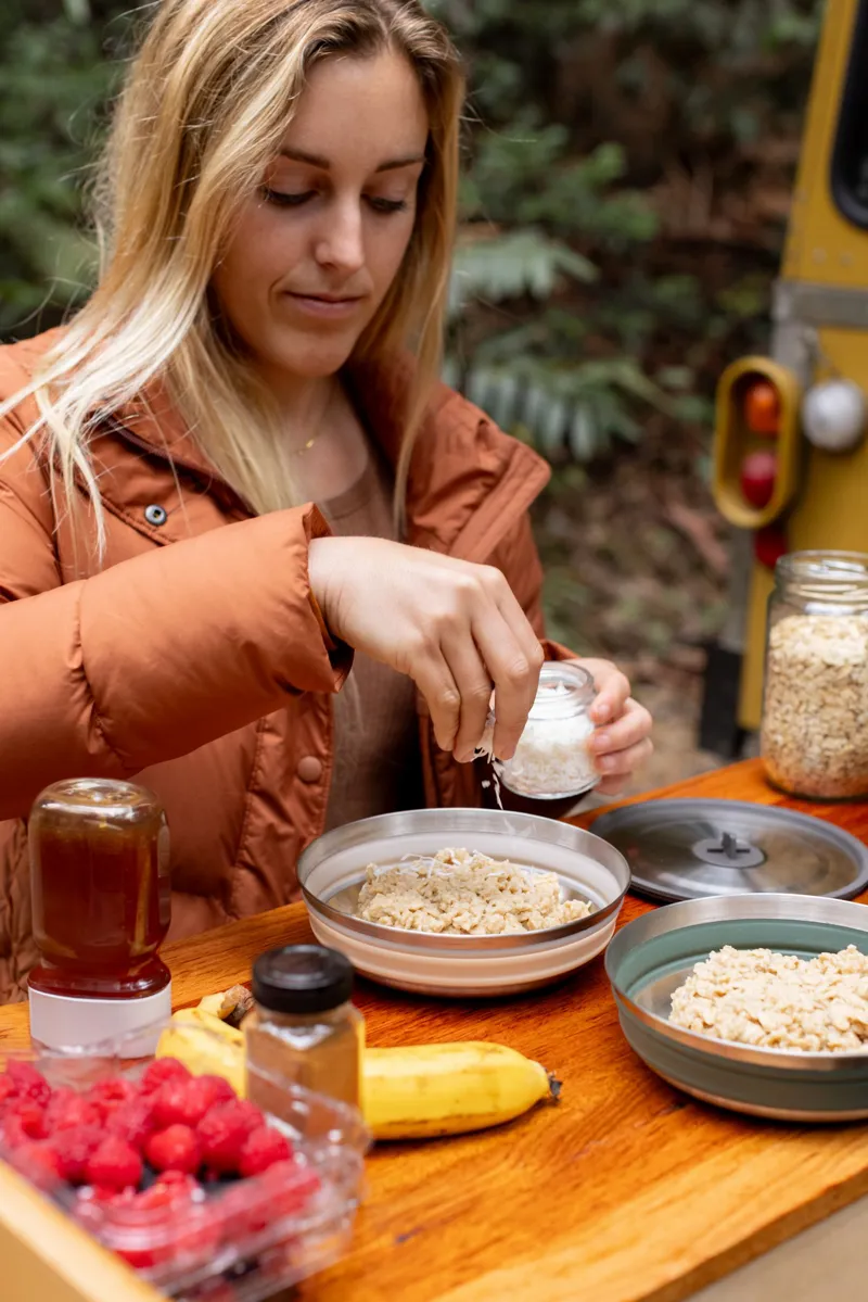 Sea To Summit Detour Stainless Steel Collapsible Bowl - L - Laurel Wreath-7