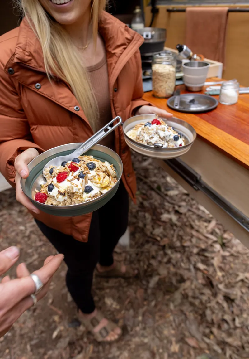 Sea To Summit Detour Stainless Steel Collapsible Bowl - L - Beluga-9