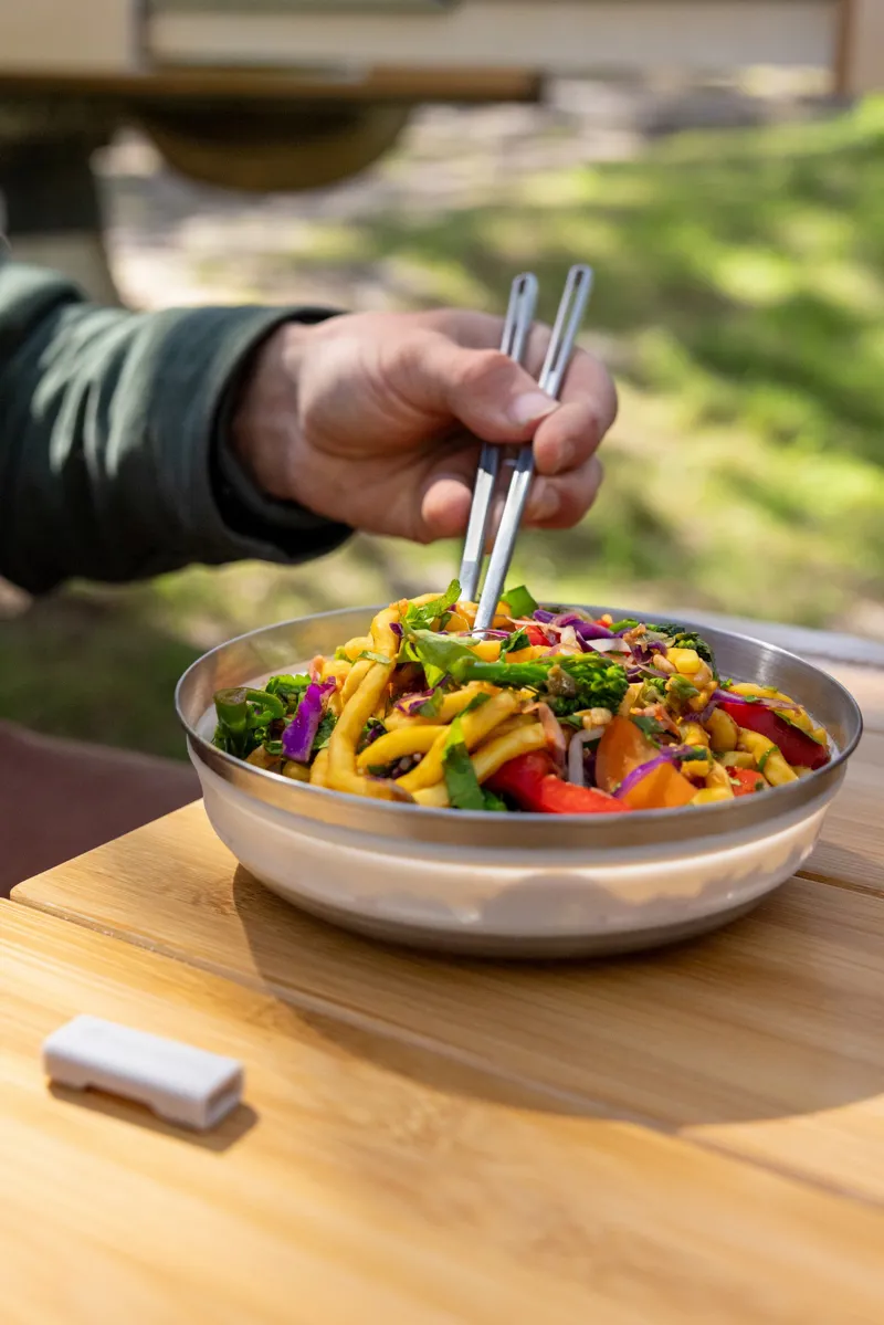 Sea To Summit Detour Stainless Steel Collapsible Bowl - L - Beluga-2