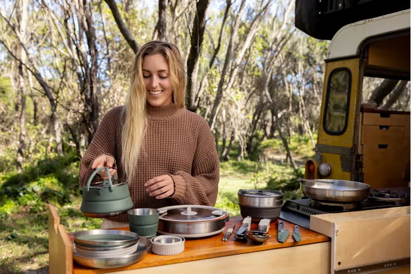 Sea To Summit Detour Stainless Steel Kettle Cook Set - 2P - 3 Piece-7