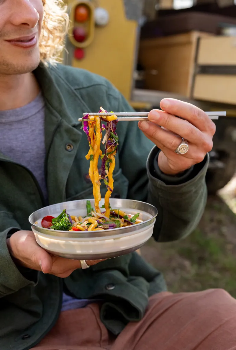 Sea To Summit Detour Stainless Steel Collapsible Bowl - L - Beluga-4