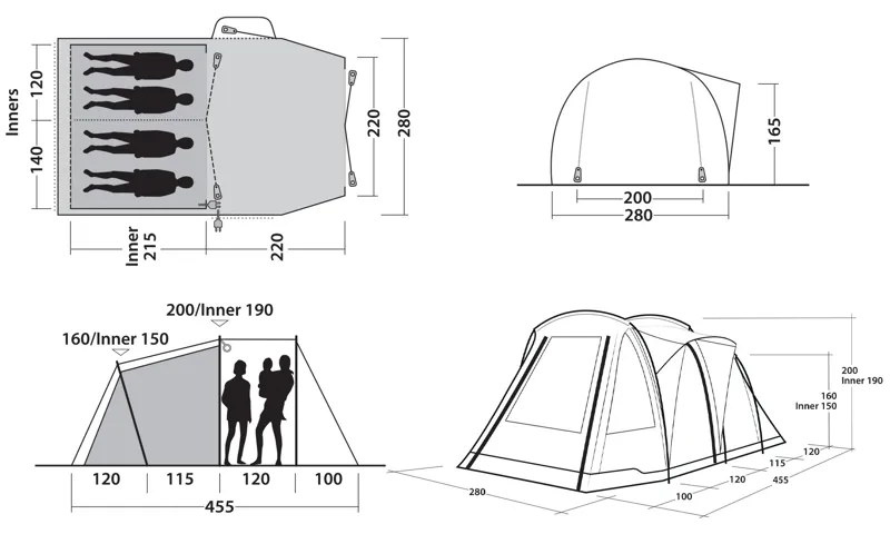 Outwell Nevada 4 Tent-1