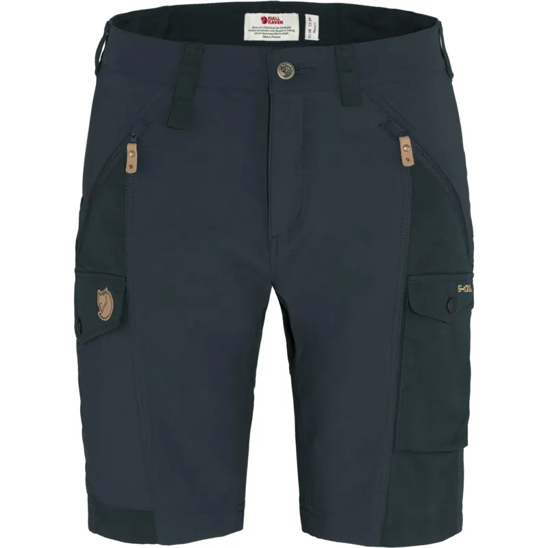Fjallraven Womens Nikka Shorts - Curved Fit - Dark Navy