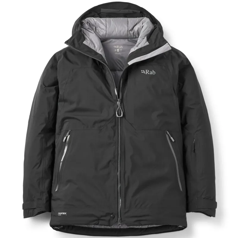 Rab Mens Optical Waterproof Down Jacket - Black