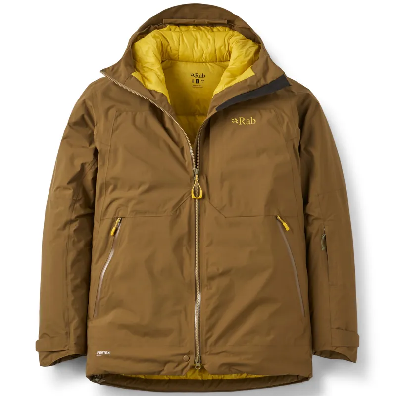 Rab Mens Optical Waterproof Down Jacket - Oak