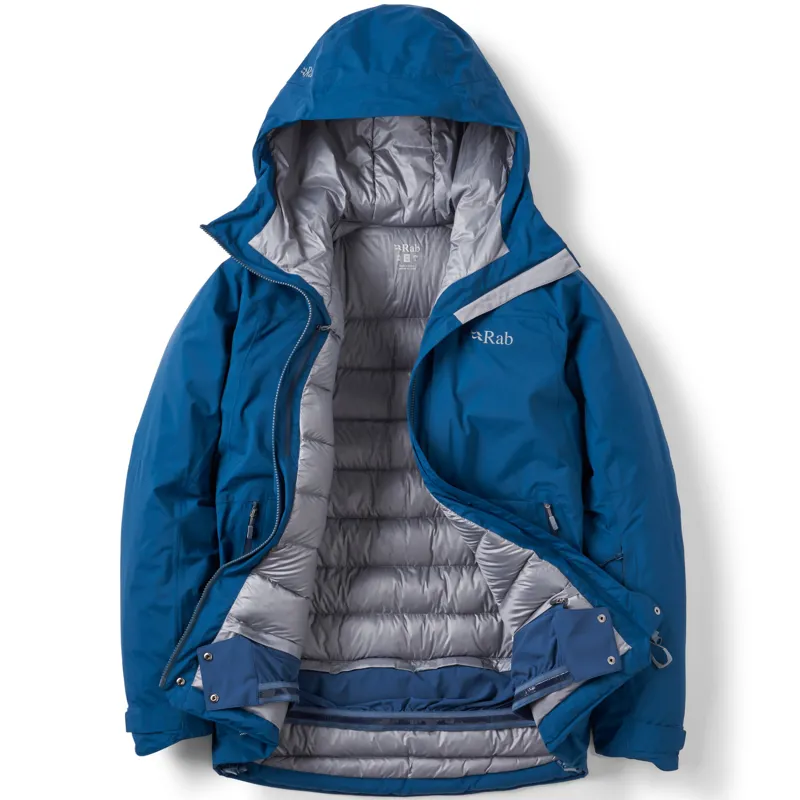 Rab Mens Optical Waterproof Down Jacket - Tempest Blue-1
