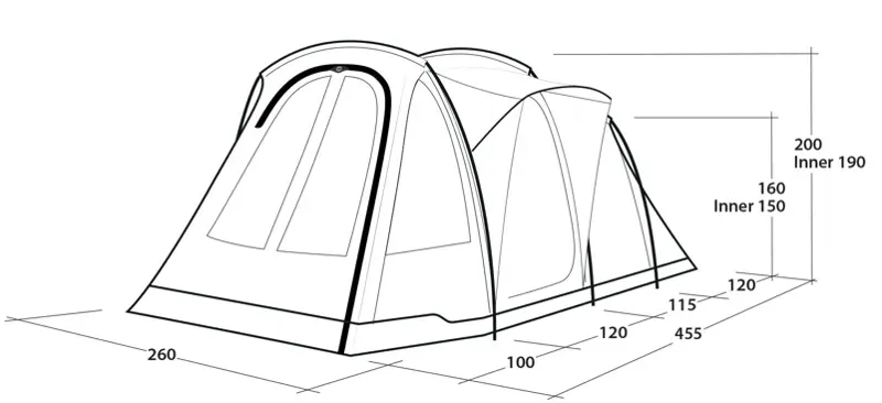 Outwell Blackwood 4 Tent - DEMO MODEL-2