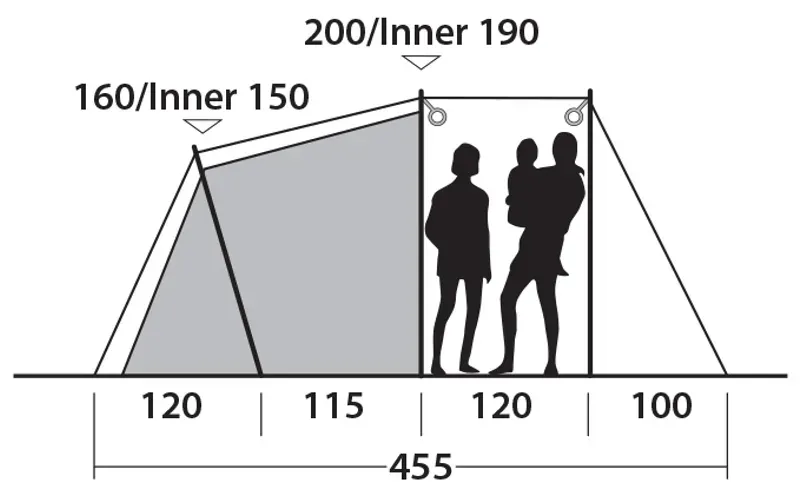 Outwell Blackwood 4 Tent - DEMO MODEL-3
