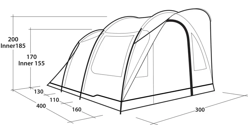 Outwell Sky 4 Tent - DEMO MODEL-3