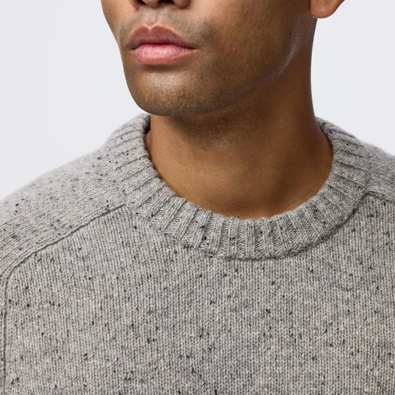 Fjallraven Mens Ovik Neps Knit Sweater - Dark Navy-6