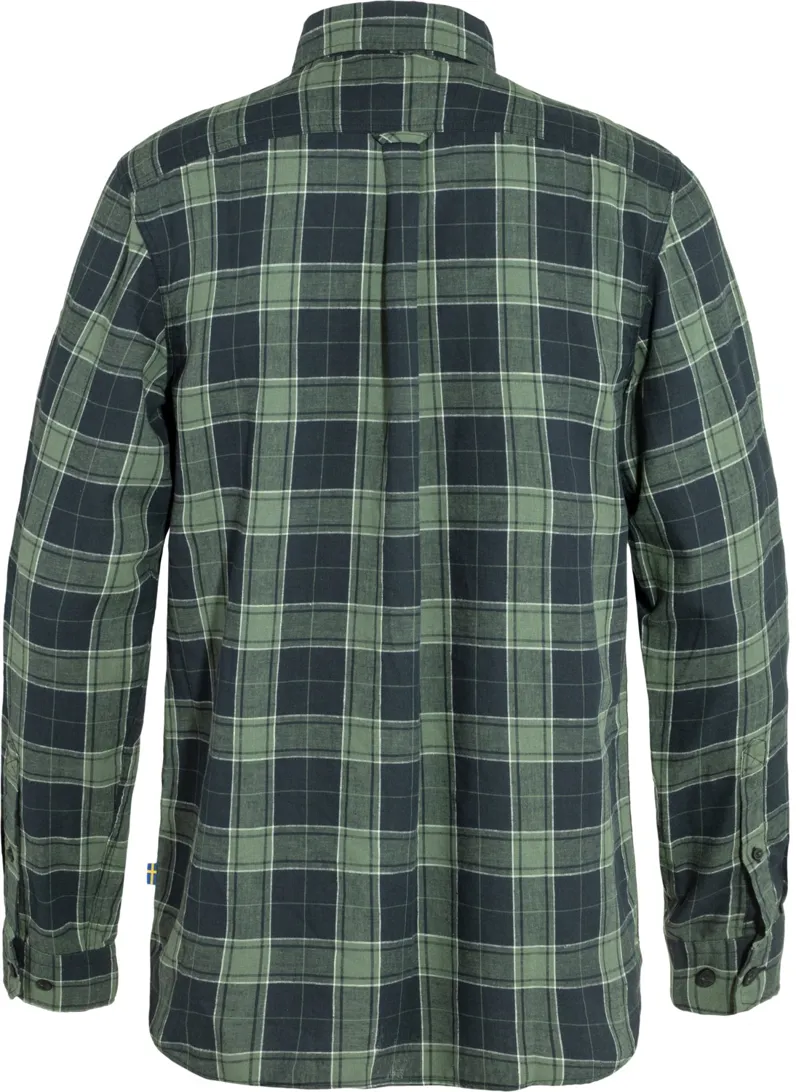 Fjallraven Mens Ovik Travel LS Shirt - Dark Navy-Patina Green-1