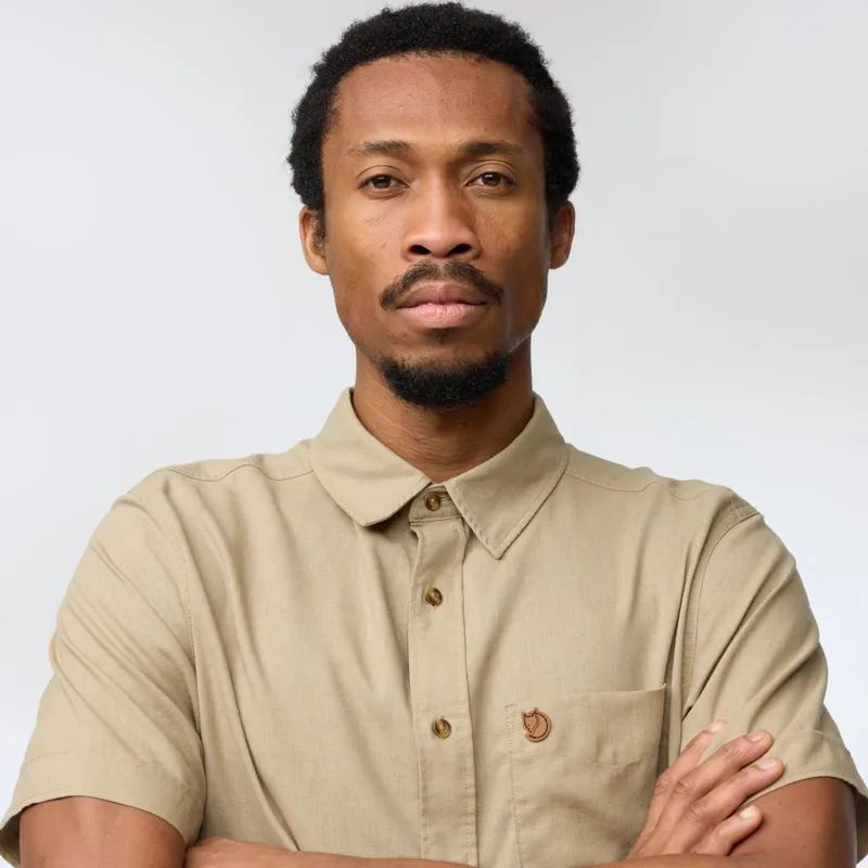 Fjallraven Mens Ovik Travel SS Shirt - Green-8