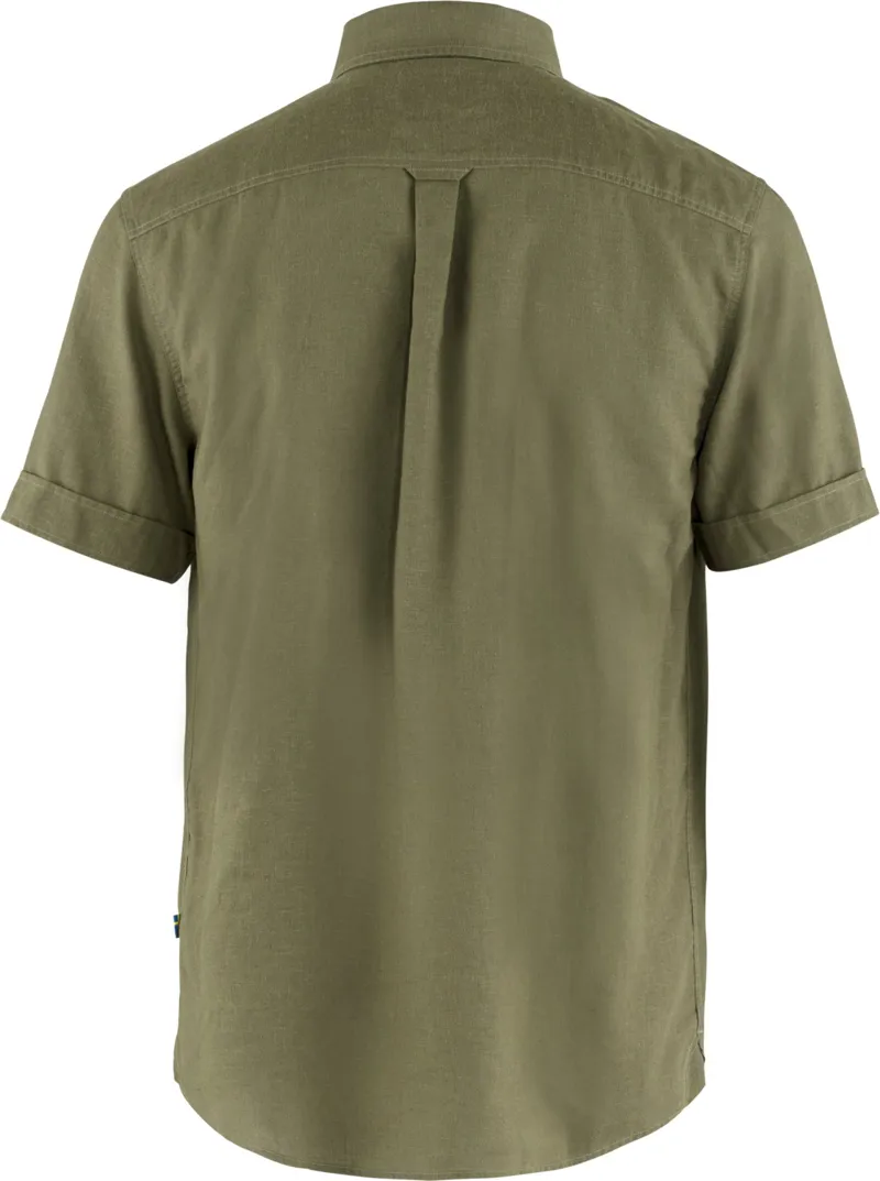 Fjallraven Mens Ovik Travel SS Shirt - Green-1
