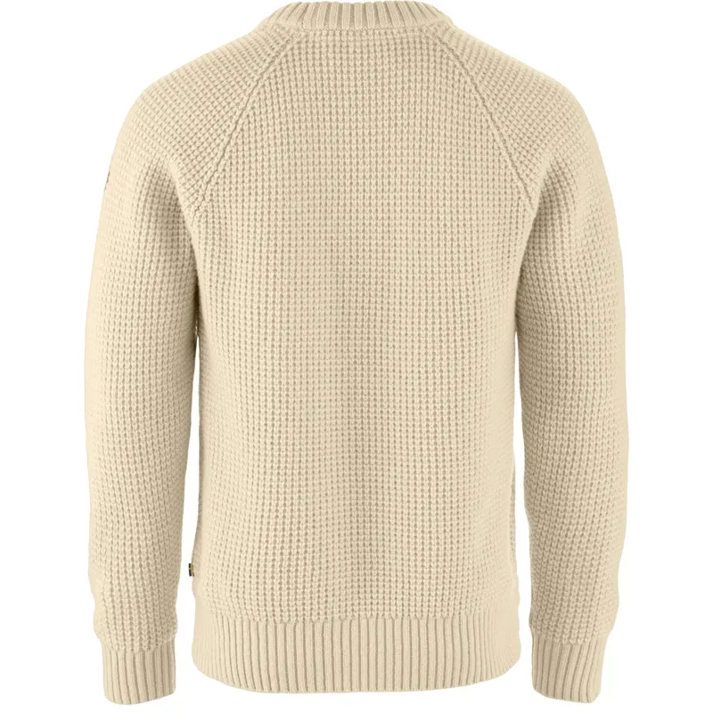 Fjallraven Mens Ovik Waffle Knit - Light Beige-1