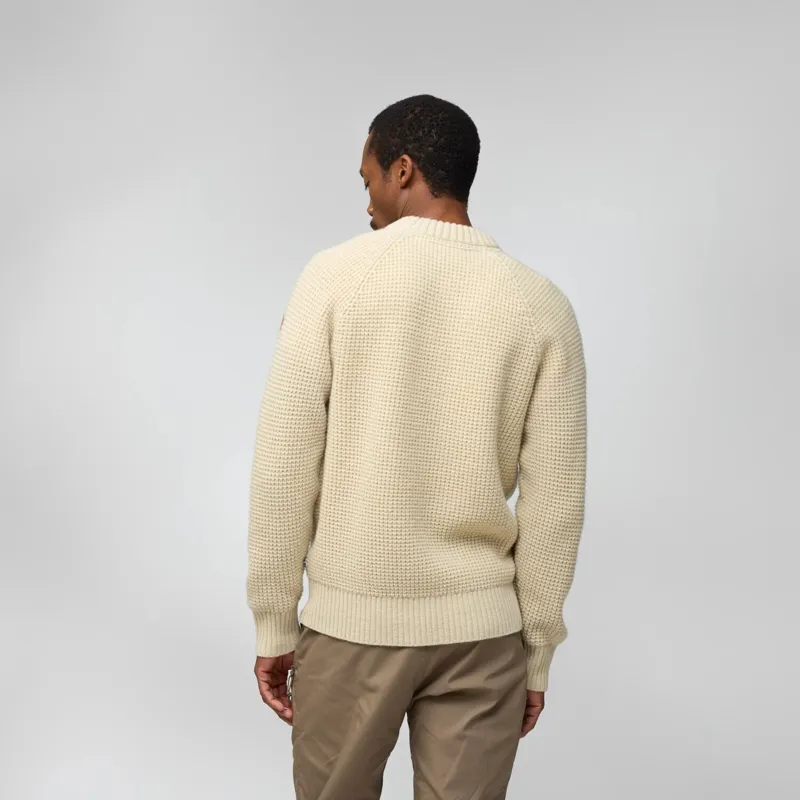 Fjallraven Mens Ovik Waffle Knit - Light Beige-2