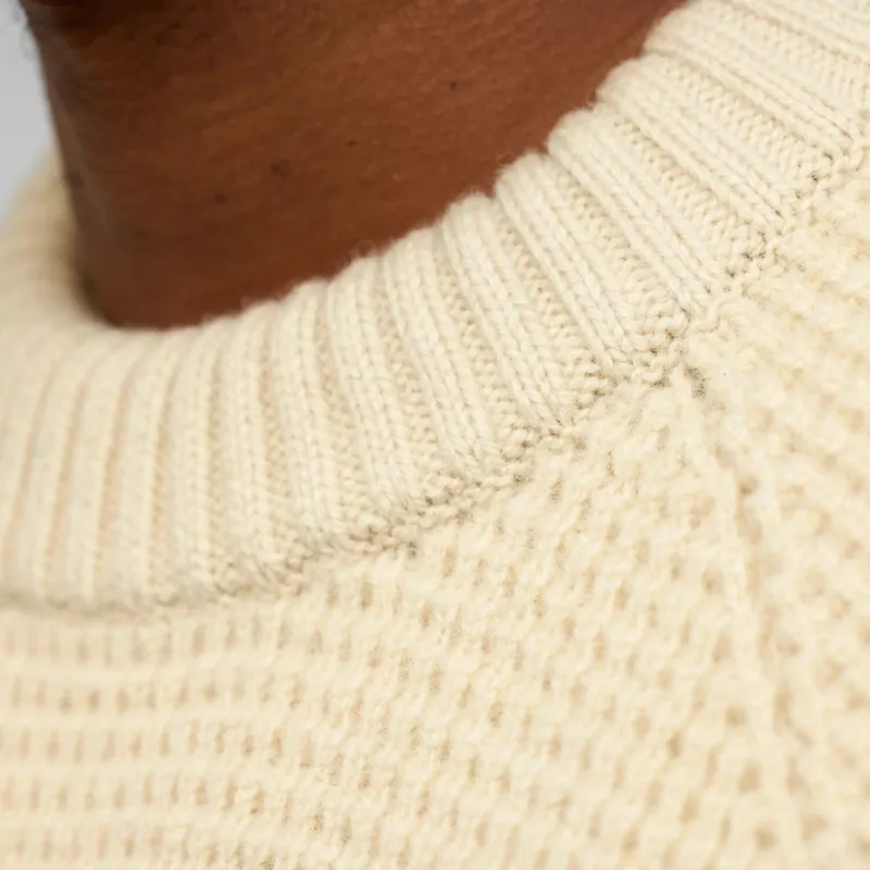 Fjallraven Mens Ovik Waffle Knit - Light Beige-6