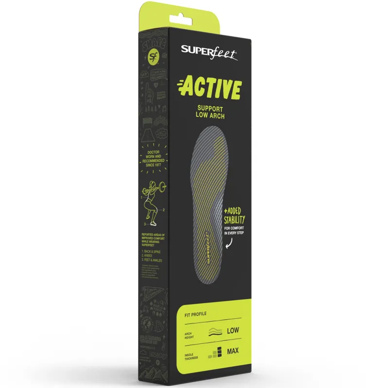 Superfeet Active Support Low Arch V2 Insoles-11