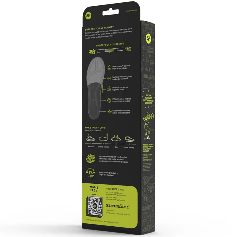 Superfeet Active Support Low Arch V2 Insoles-12