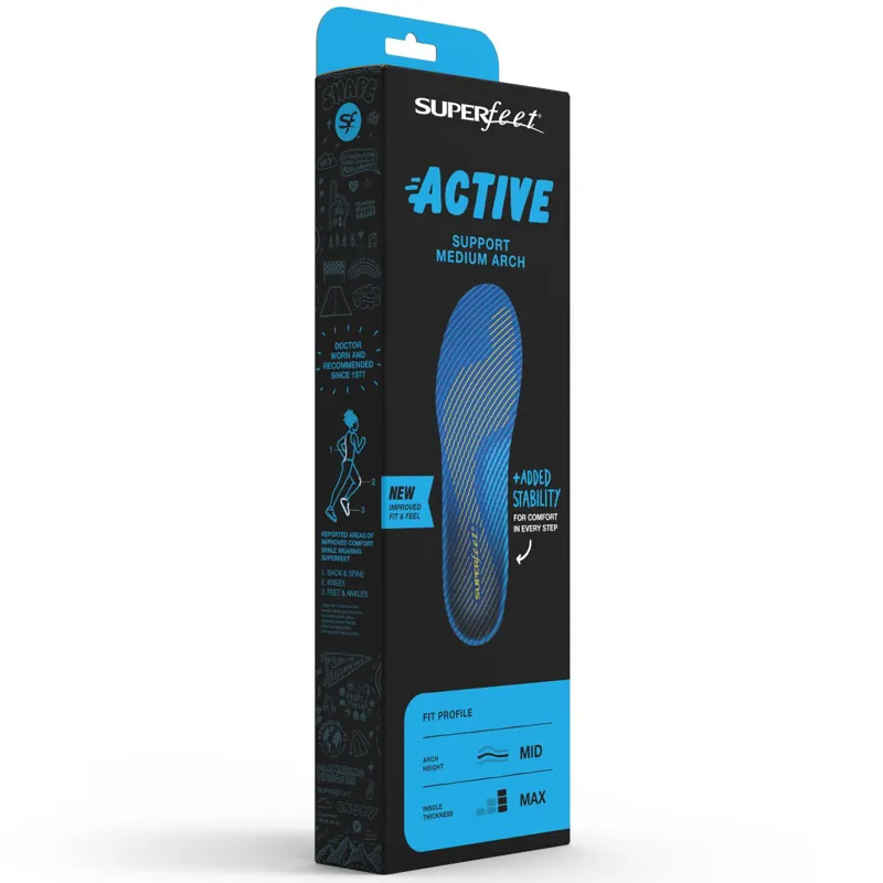 Superfeet Active Support Medium Arch V2 Insoles-11