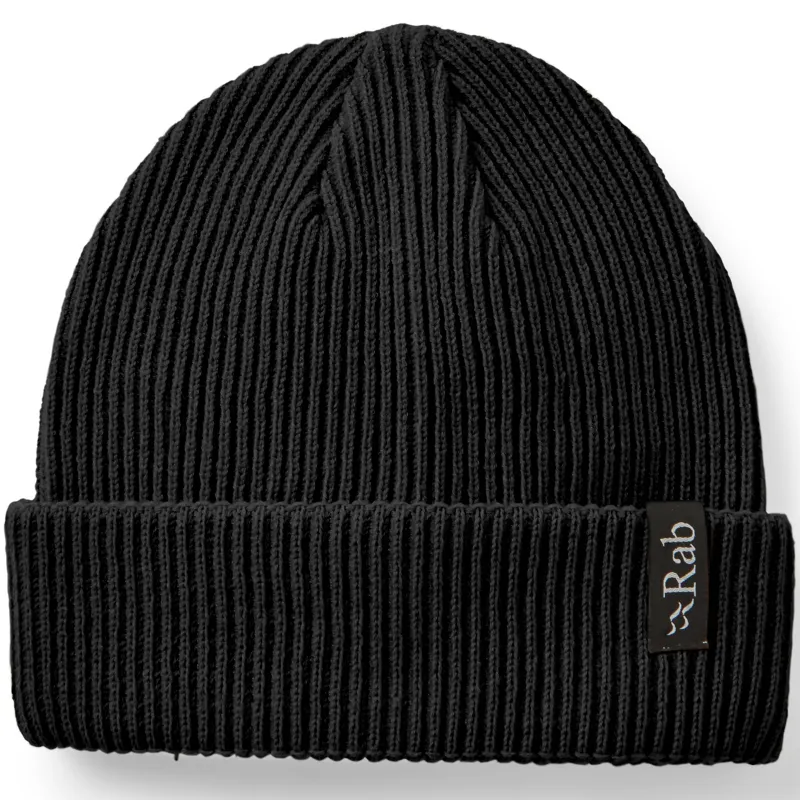 Rab Perimeter Rolled Beanie - Black