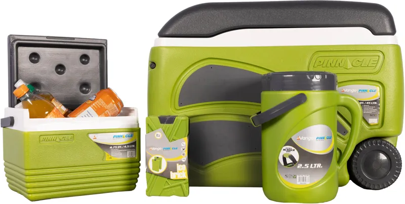 Vango Pinnacle Wheelie 45L-100Hr 5 Piece Set Cool Box