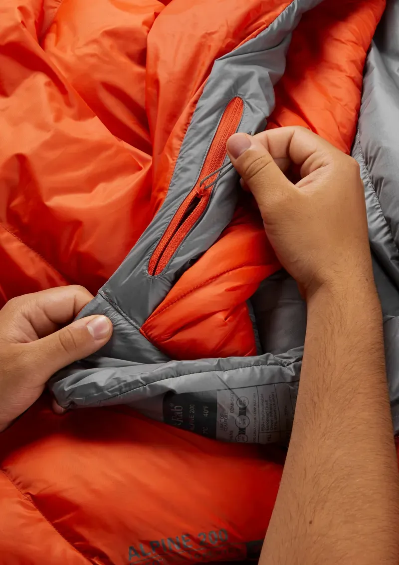 Rab Alpine 200 Sleeping Bag - Left-Zip - Regular-7