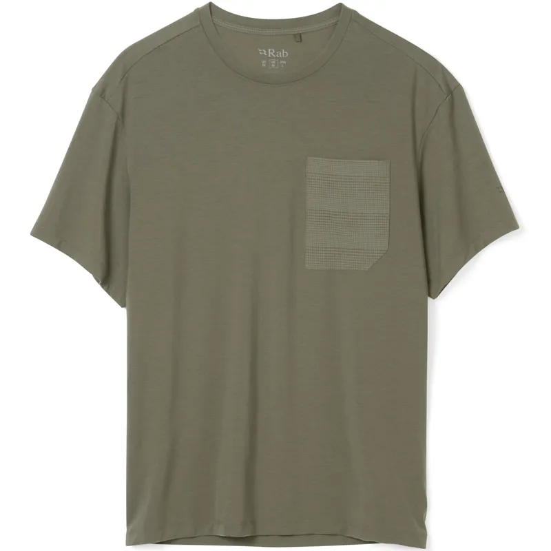 Rab Mens Rivelin Pocket Tee - Light Khaki
