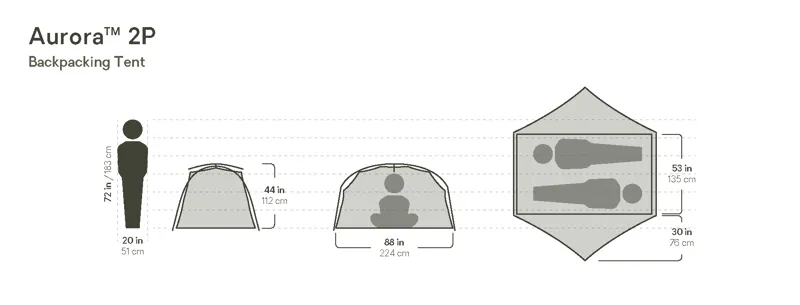 NEMO Aurora Ridge 2P Tent and Footprint-1