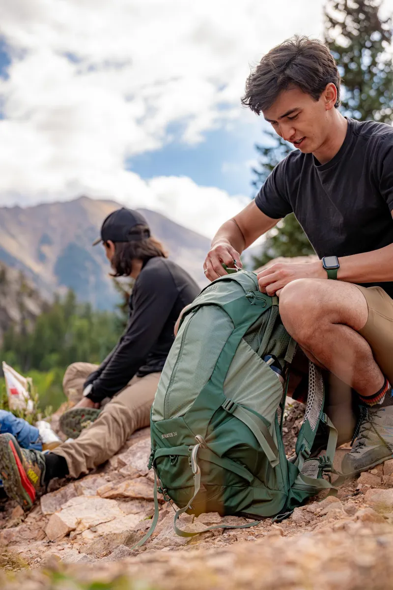 Osprey Mens Stratos 34 Rucksack - Pine Leaf-12