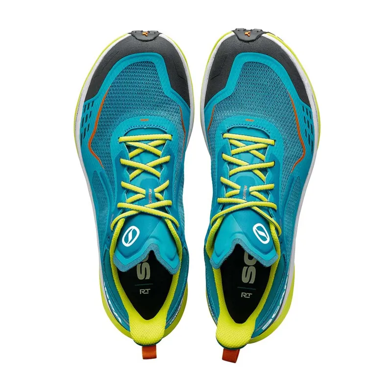 Scarpa Mens Golden Gate Kima RT Trail Running Shoes - Blue-Lime-6