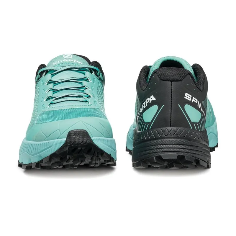 Scarpa Womens Spin Ultra Running Shoes - Aruba Blue-Black-3