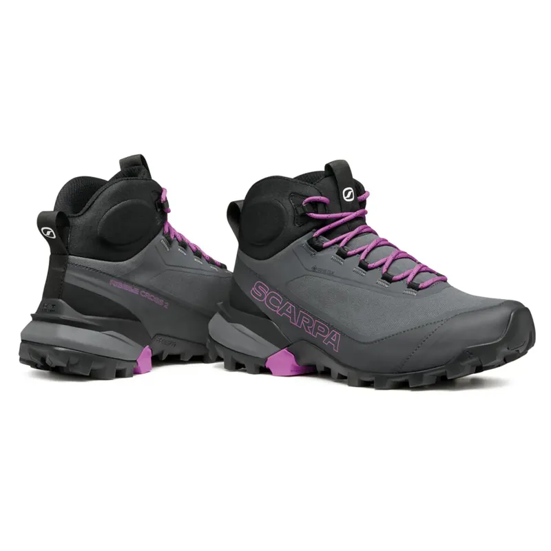 Scarpa Womens Ribelle Cross 2 Mid GTX Boots - Dark Grey-Purple-3