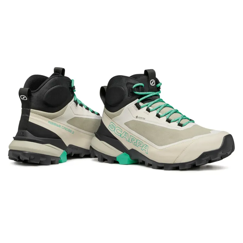 Scarpa Womens Ribelle Cross 2 Mid GTX Boots - Fog-Aqua Green-3